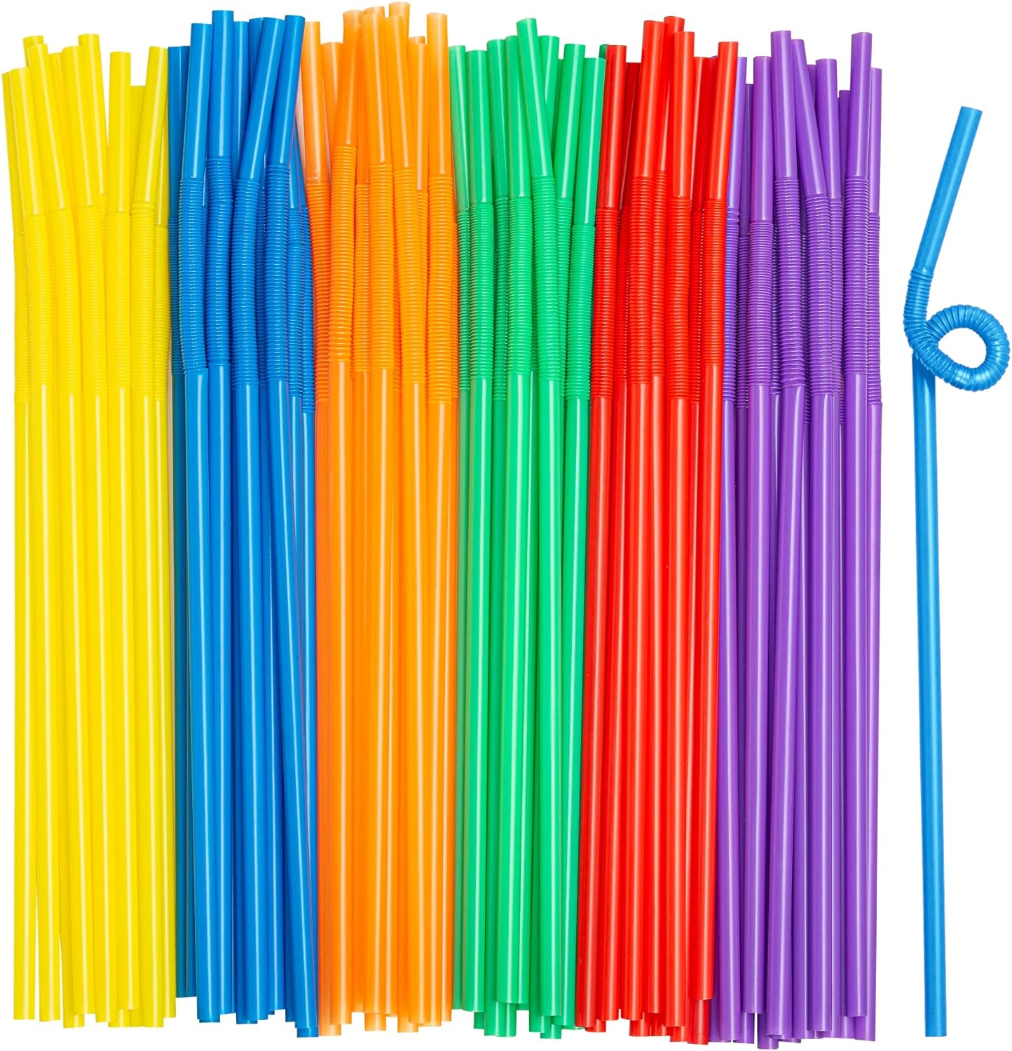 Plastic Smoothie Straws, Smoothie Straws, Disposible Straws, Straws -Pack of 100 (8.5 Plastic Smoothie Straws, Smoothie Straws, Disposible Straws, Straws -Pack of 100 (8.5